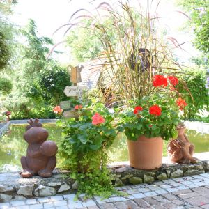 Springbrunnen im Gastgarten